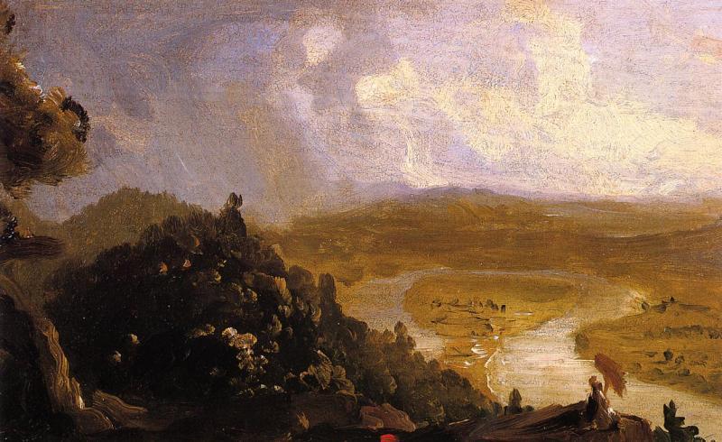 Thomas Cole Sketch for 'View from Mount Holyoke,  Northampton,Massachusetts, after a Thunderstorm